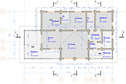 План первого этажа. Проект sib01